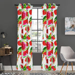 Summer Fruits Watermelon Pattern Print Curtain