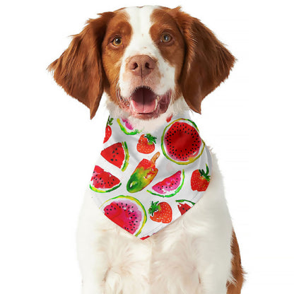 Summer Fruits Watermelon Pattern Print Dog Bandana