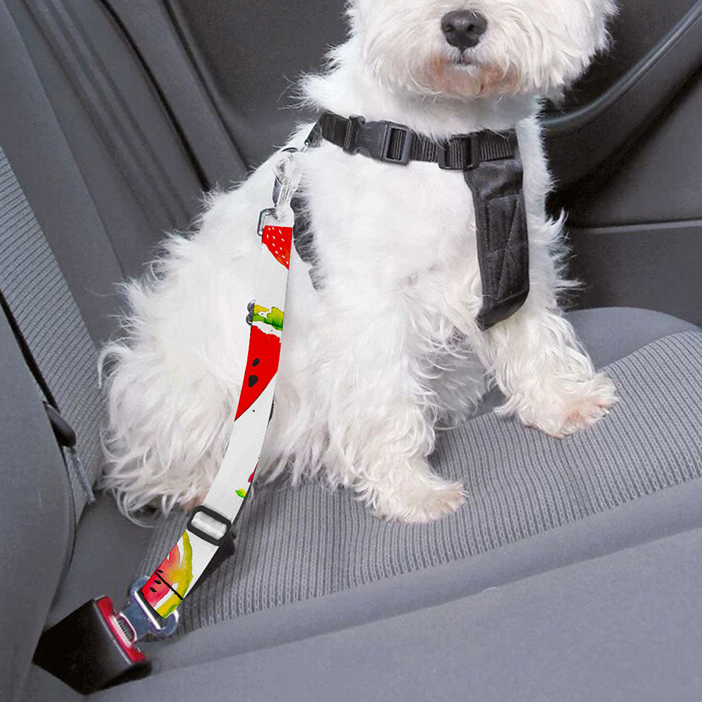 Summer Fruits Watermelon Pattern Print Dog Seat Belt