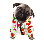 Summer Fruits Watermelon Pattern Print Dog Zip Up Hoodie