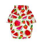 Summer Fruits Watermelon Pattern Print Dog Zip Up Hoodie