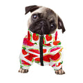 Summer Fruits Watermelon Pattern Print Dog Zip Up Jacket