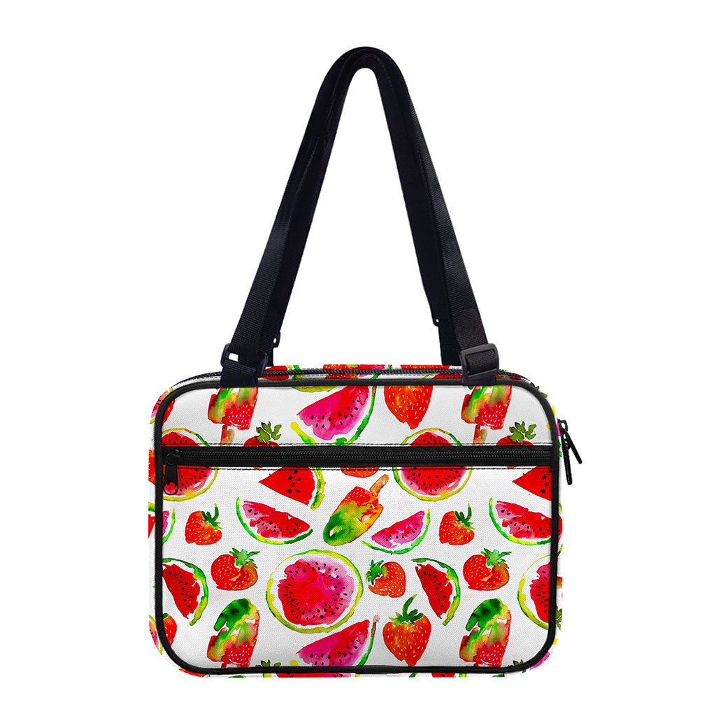 Summer Fruits Watermelon Pattern Print Double Strap Bible Bag