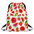 Summer Fruits Watermelon Pattern Print Drawstring Backpack