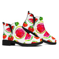 Summer Fruits Watermelon Pattern Print Flat Ankle Boots