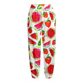 Summer Fruits Watermelon Pattern Print Fleece Lined Knit Pants