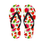 Summer Fruits Watermelon Pattern Print Flip Flops