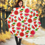 Summer Fruits Watermelon Pattern Print Foldable Umbrella