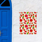 Summer Fruits Watermelon Pattern Print Garden Flag