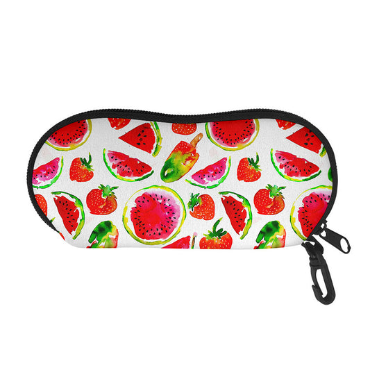 Summer Fruits Watermelon Pattern Print Glasses Case