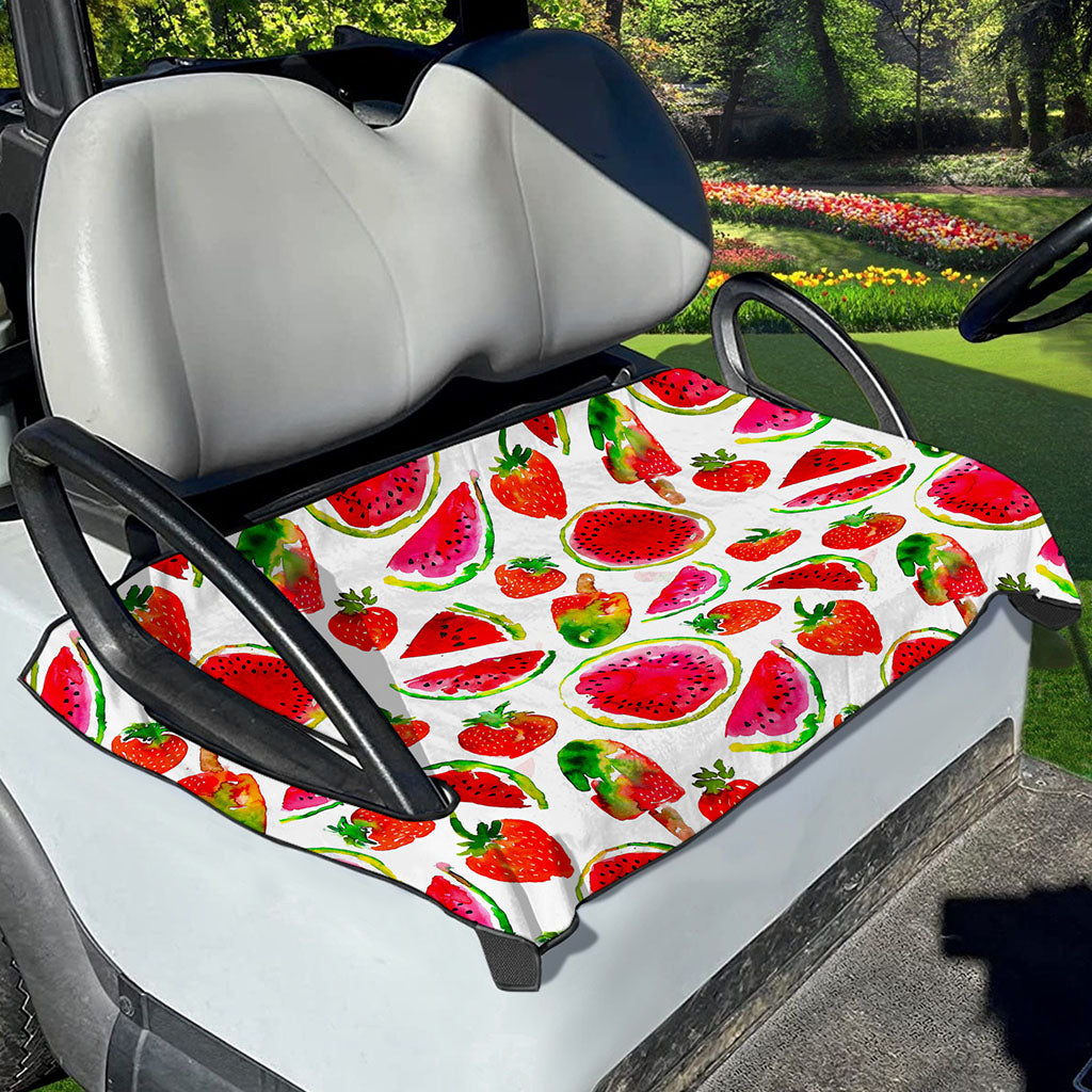 Summer Fruits Watermelon Pattern Print Golf Cart Seat Cover