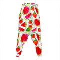 Summer Fruits Watermelon Pattern Print Hammer Pants