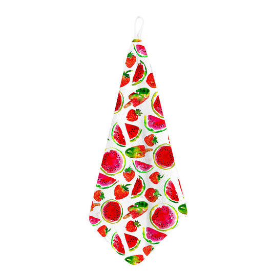 Summer Fruits Watermelon Pattern Print Hand Towel