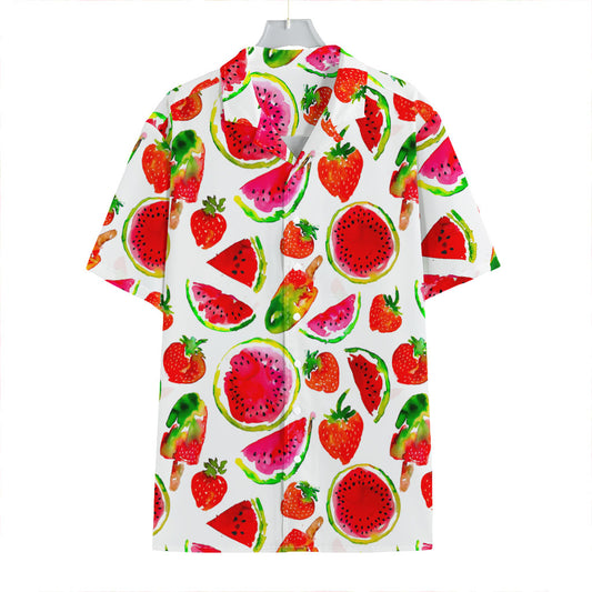 Summer Fruits Watermelon Pattern Print Hawaiian Shirt