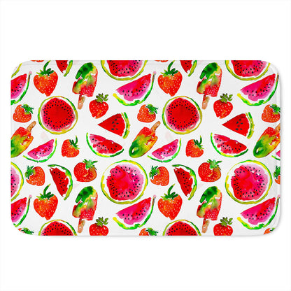 Summer Fruits Watermelon Pattern Print Indoor Door Mat