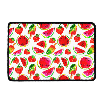 Summer Fruits Watermelon Pattern Print Kitchen Mat