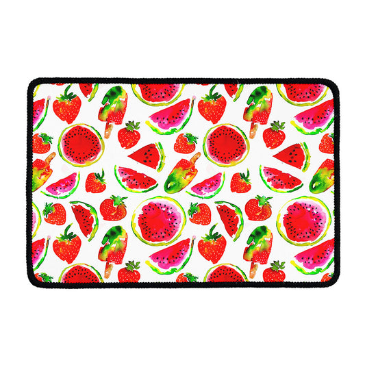 Summer Fruits Watermelon Pattern Print Kitchen Mat