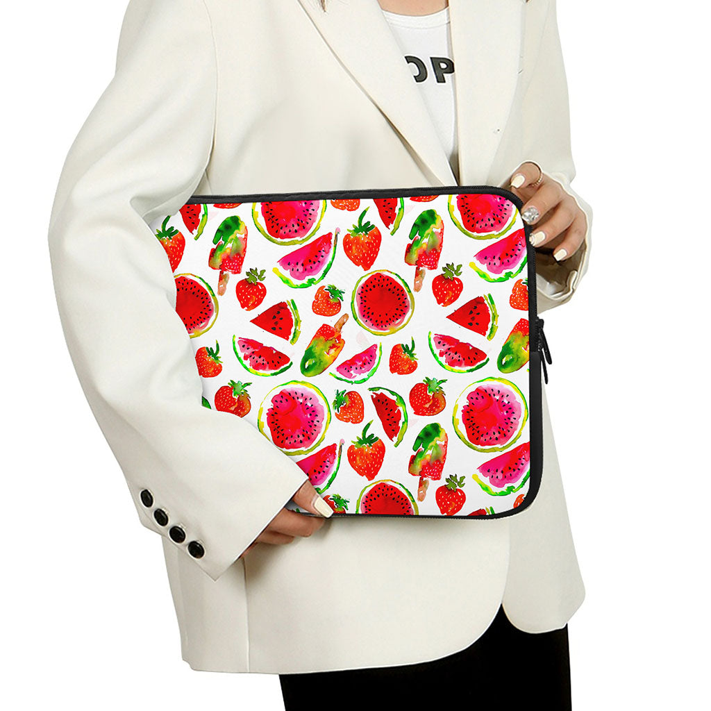 Summer Fruits Watermelon Pattern Print Laptop Sleeve