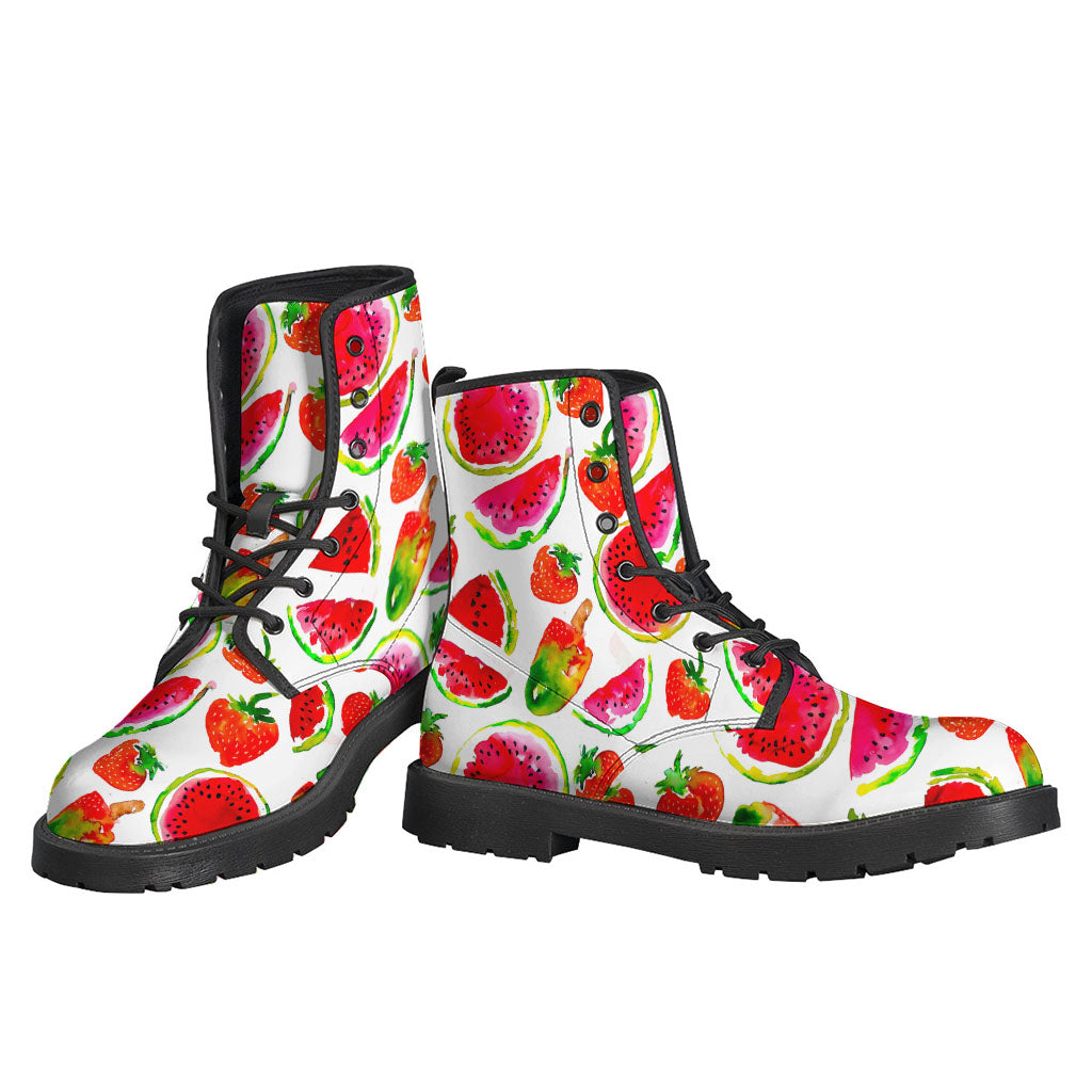 Summer Fruits Watermelon Pattern Print Backpack