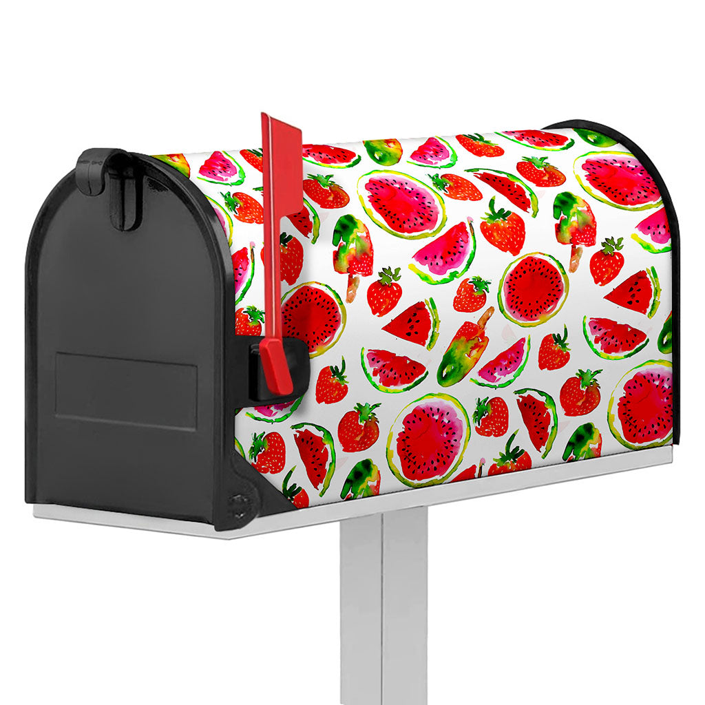 Summer Fruits Watermelon Pattern Print Mailbox Cover