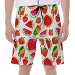 Summer Fruits Watermelon Pattern Print Men's Beach Shorts