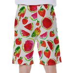 Summer Fruits Watermelon Pattern Print Men's Beach Shorts
