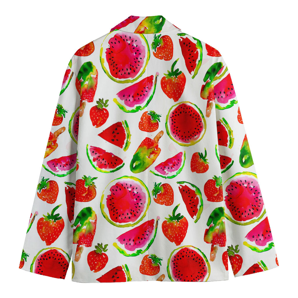 Summer Fruits Watermelon Pattern Print Men's Blazer