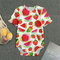 Summer Fruits Watermelon Pattern Print Men's Bodysuit