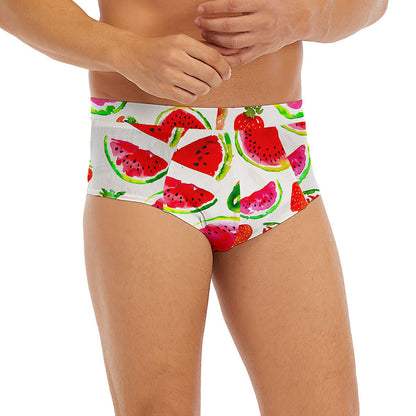 Summer Fruits Watermelon Pattern Print Men's Briefs