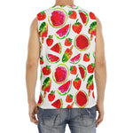 Summer Fruits Watermelon Pattern Print Men's Fitness Tank Top
