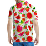Summer Fruits Watermelon Pattern Print Men's Polo Shirt