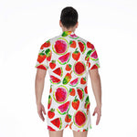 Summer Fruits Watermelon Pattern Print Men's Rompers