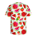Summer Fruits Watermelon Pattern Print Men's Sports T-Shirt