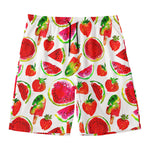 Summer Fruits Watermelon Pattern Print Men's Swim Trunks
