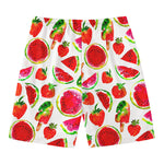 Summer Fruits Watermelon Pattern Print Men's Swim Trunks