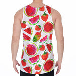 Summer Fruits Watermelon Pattern Print Men's Velvet Tank Top