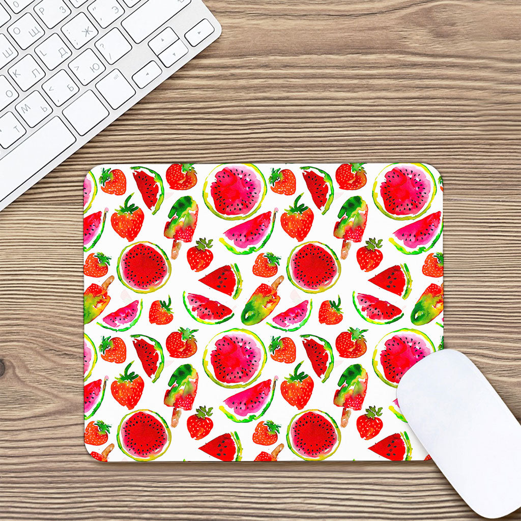 Summer Fruits Watermelon Pattern Print Mouse Pad