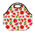 Summer Fruits Watermelon Pattern Print Neoprene Lunch Bag