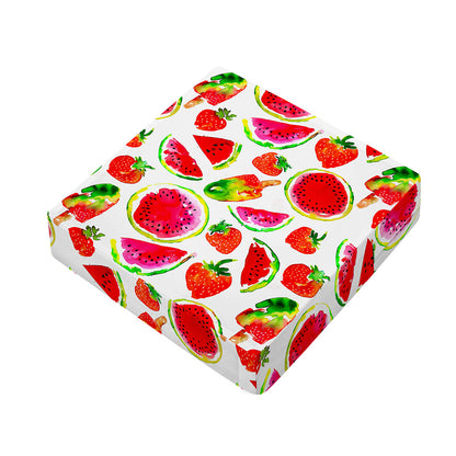 Summer Fruits Watermelon Pattern Print Outdoor Seat Cushion Cover