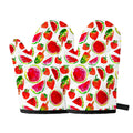 Summer Fruits Watermelon Pattern Print Oven Mitts