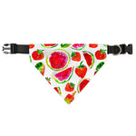 Summer Fruits Watermelon Pattern Print Over The Collar Dog Bandana