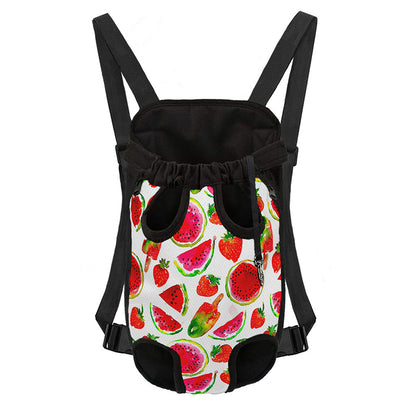 Summer Fruits Watermelon Pattern Print Pet Carrier Backpack