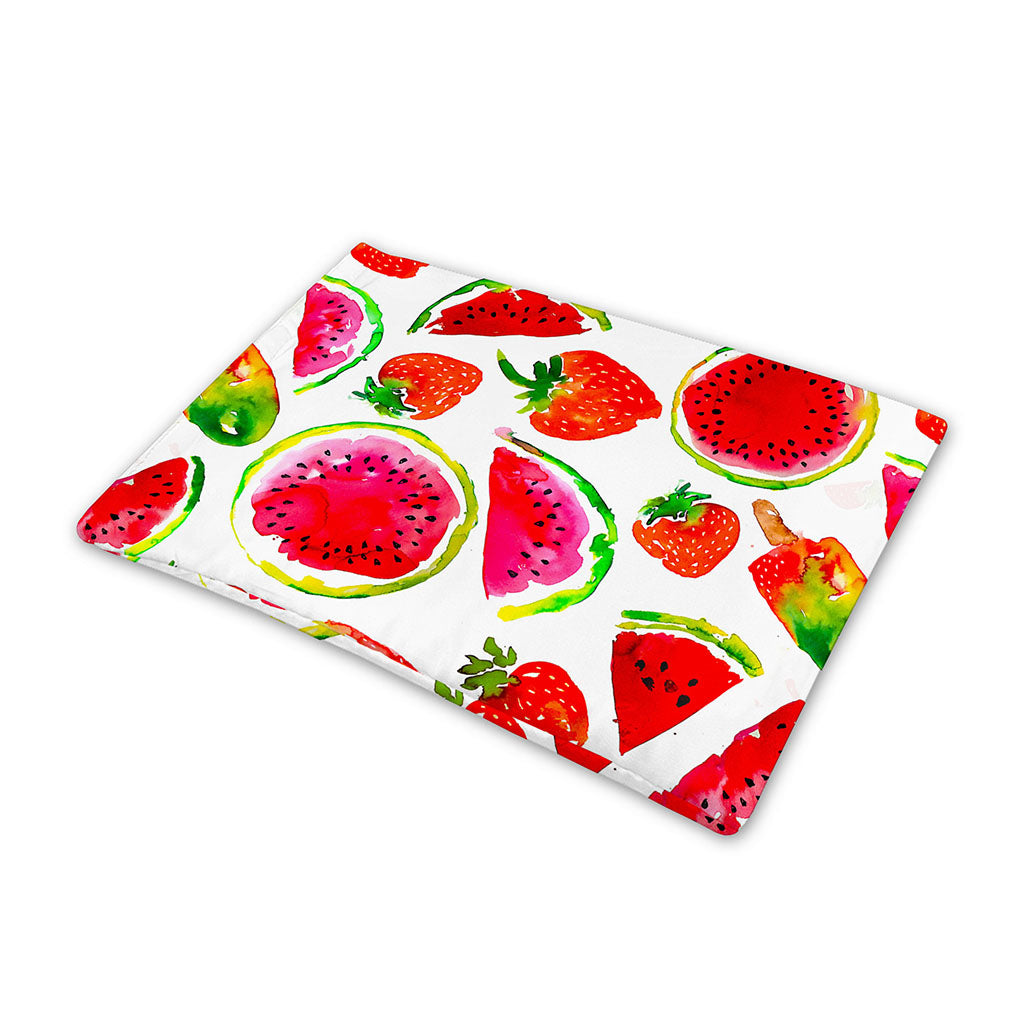 Summer Fruits Watermelon Pattern Print Pet Cooling Mat Cover