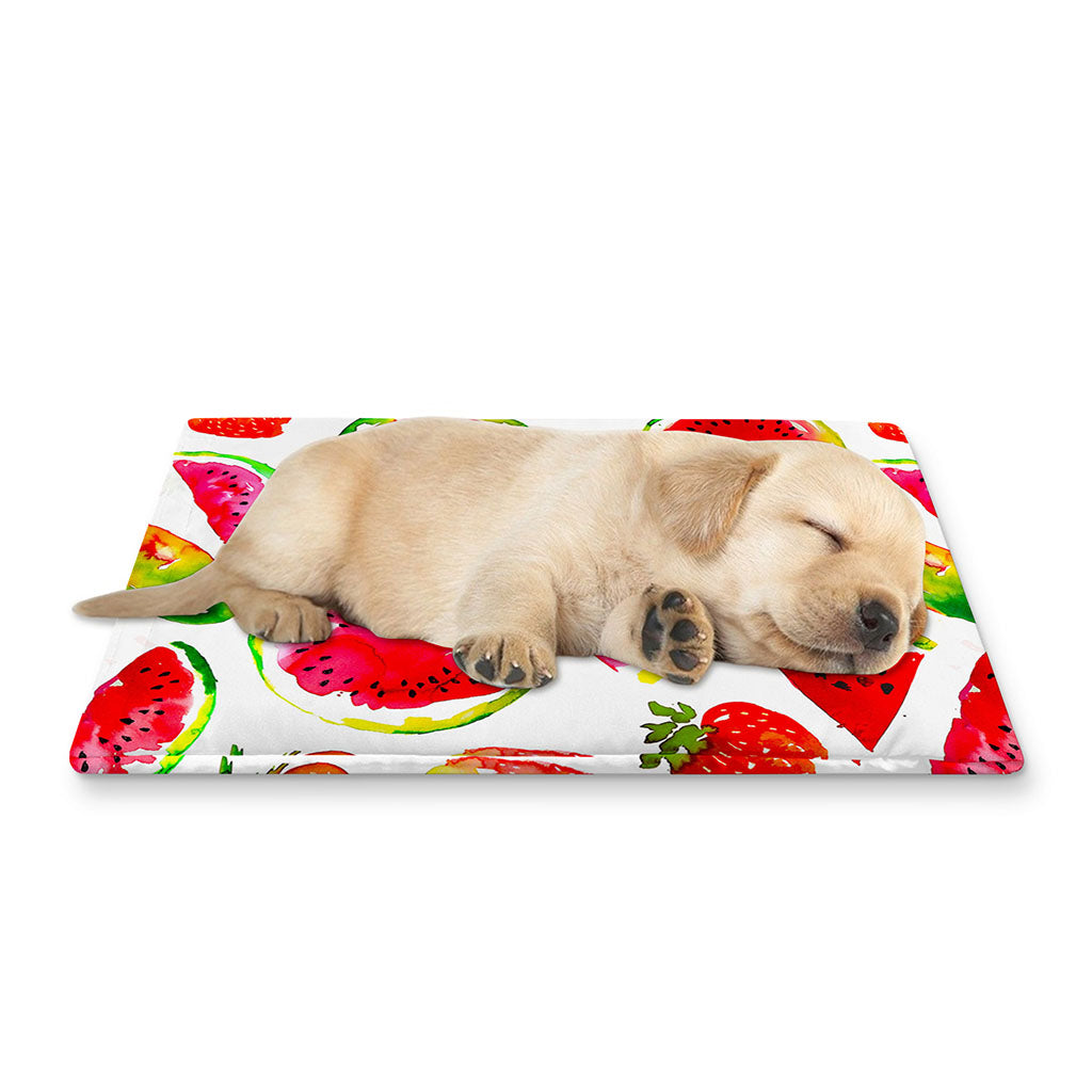 Summer Fruits Watermelon Pattern Print Pet Cooling Mat Cover