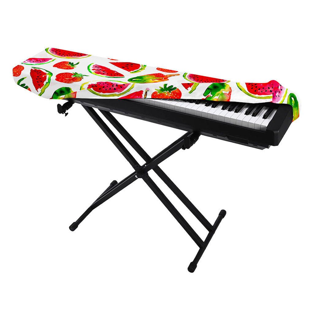 Summer Fruits Watermelon Pattern Print Piano Keyboard Cover