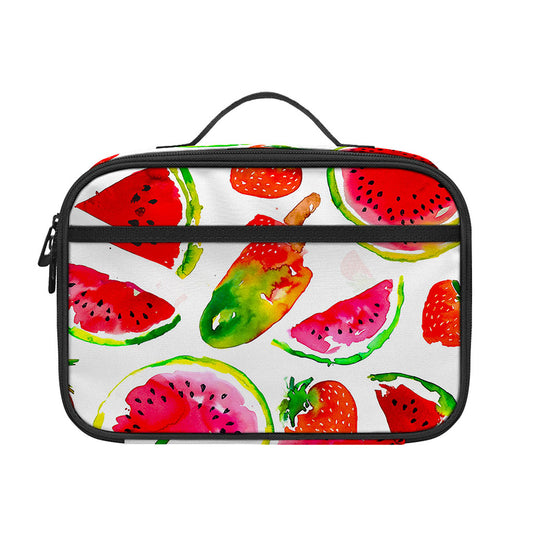 Summer Fruits Watermelon Pattern Print Portable Lunch Bag