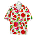 Summer Fruits Watermelon Pattern Print Rayon Hawaiian Shirt