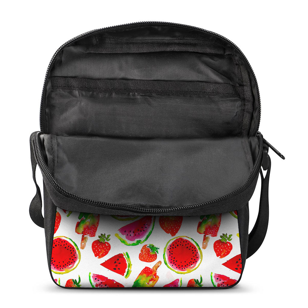 Summer Fruits Watermelon Pattern Print Rectangular Crossbody Bag
