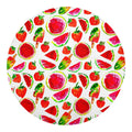 Summer Fruits Watermelon Pattern Print Round Blanket