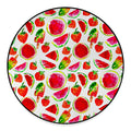 Summer Fruits Watermelon Pattern Print Round Floor Mat